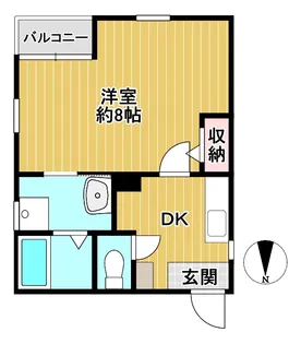 グランデ八女【2階】の間取り