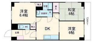 スプリングウェーブ梶ヶ谷【3階】の間取り