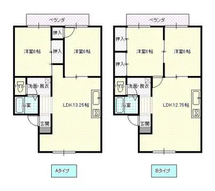 山形県山形市桜田西1【アパート】の間取り