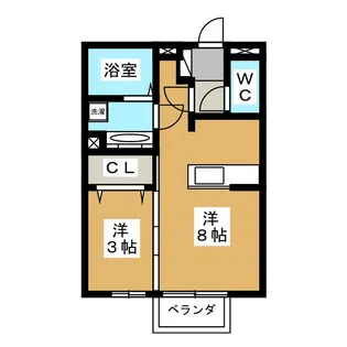 Alice Garden NAKAJIMA A【2階】の間取り