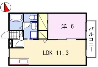 フラワービレッジ茉琴【1階】の間取り