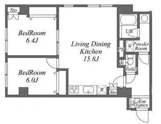 グレイスベル自由が丘【1階】の間取り