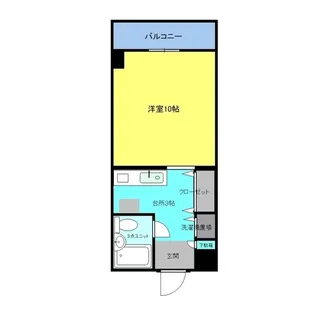 シティガーデン増泉【9階】の間取り