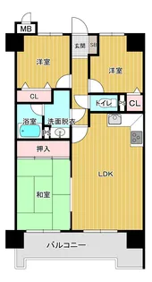 エクシー佐賀駅前弐番館【8階】の間取り