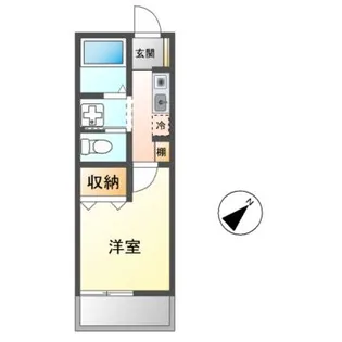 リバティハウスアイギ【2階】の間取り