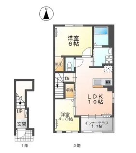 アザレア【2階】の間取り