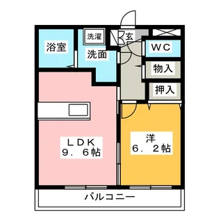 la perle【3階】の間取り