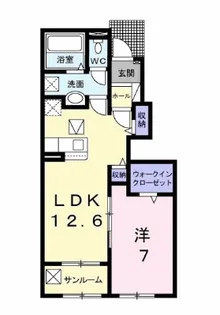 セゾンコート【1階】の間取り