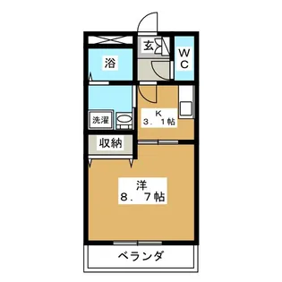 カーサフーピテル【1階】の間取り