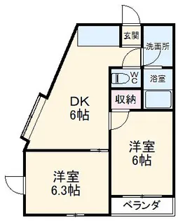 フェニックス鷺沼【3階】の間取り