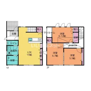 カーサクローバーの間取り