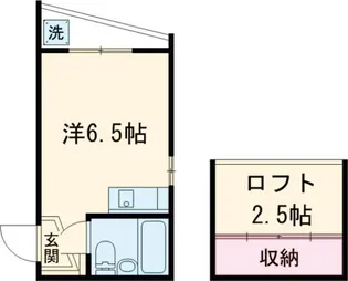 1Rの間取り画像