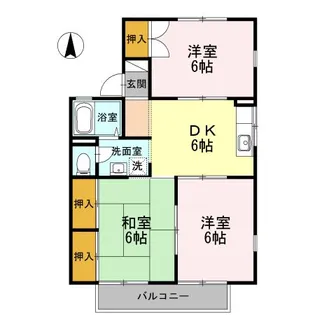 サンクレストA【2階】の間取り