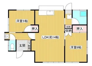 山口県岩国市門前町2【一戸建】の間取り
