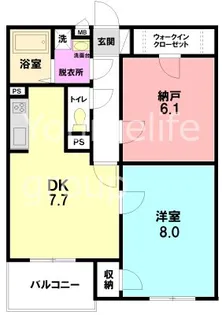 クローバーガーデン【3階】の間取り