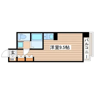 ダイアパレスステーションプラザ五橋【3階】の間取り