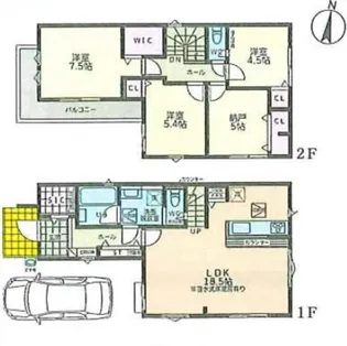 東京都中野区鷺宮6【一戸建】の間取り