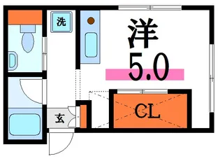 東小岩ハイツ【2階】の間取り