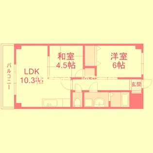 大阪府大阪市西淀川区姫島5【マンション】の間取り
