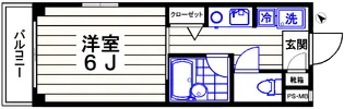 シャト-尾山台【1階】の間取り
