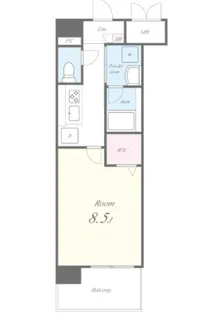 1Kの間取り画像