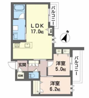 大阪府吹田市山田東4【マンション】の間取り