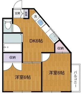 東京都西東京市栄町1【アパート】の間取り