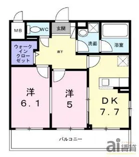 東京都国分寺市東恋ヶ窪6【マンション】の間取り