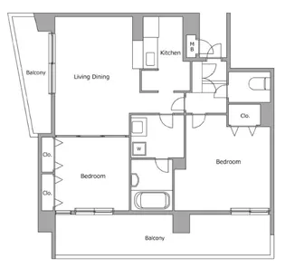 ヴォアラクテ西早稲田【4階】の間取り