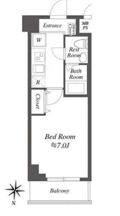 ルクレ中落合【7階】の間取り