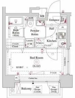 OMNIA横濱阪東橋【2階】の間取り