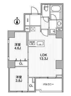 Lighthouse西新宿【3階】の間取り