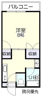 レークマンション【4階】の間取り