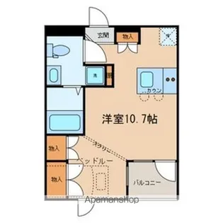 東京都荒川区東日暮里3【アパート】の間取り