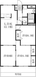 シャングリラ弐番館【1階】の間取り