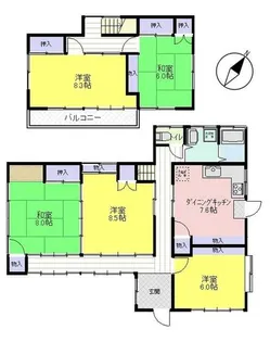 千葉県香取市佐原ホ【一戸建】の間取り