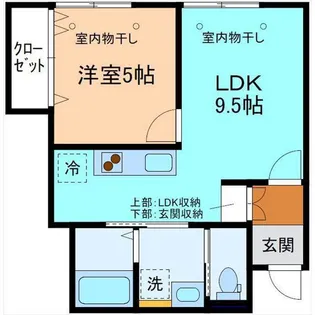 Ortena八幡【1階】の間取り