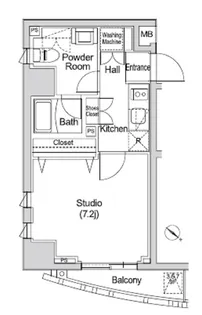 カーサスプレンディッド赤坂7丁目【2階】の間取り