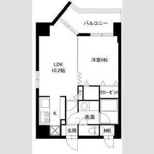 カルロ北目【9階】の間取り