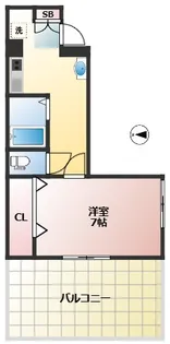 米勢ビル【5階】の間取り