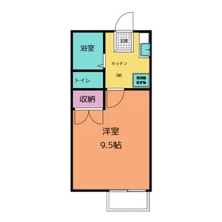 グリーンハイツなるみA棟【2階】の間取り