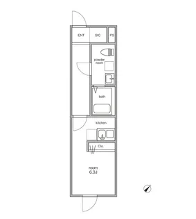 アバロン上尾原市【1階】の間取り