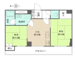 ラヴィーナ門前仲町【6階】の間取り
