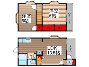 千葉県松戸市古ケ崎3【一戸建】の間取り