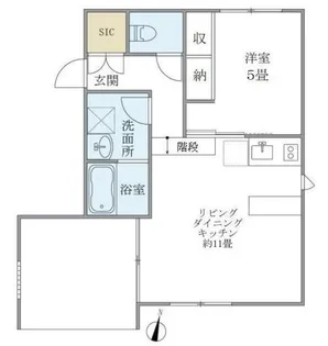 東京都中野区中野3【マンション】の間取り