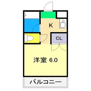サニーパレス朝倉【5階】の間取り