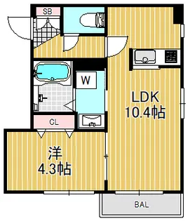 Visterio【3階】の間取り