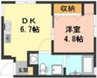 東京都国立市富士見台2【アパート】の間取り