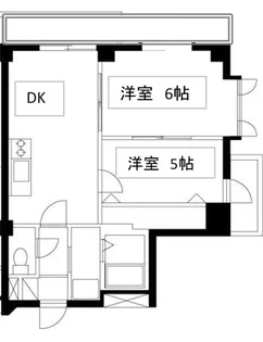 神奈川県横浜市中区本牧和田【マンション】の間取り