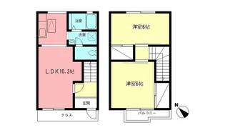 神奈川県平塚市山下1【一戸建】の間取り